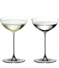 6 Glasses Riedel Veritas Restaurant Coupe/Moscato/Martini