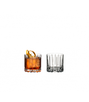 2 Glasses Riedel Bar Rocks Glass Whisky Double